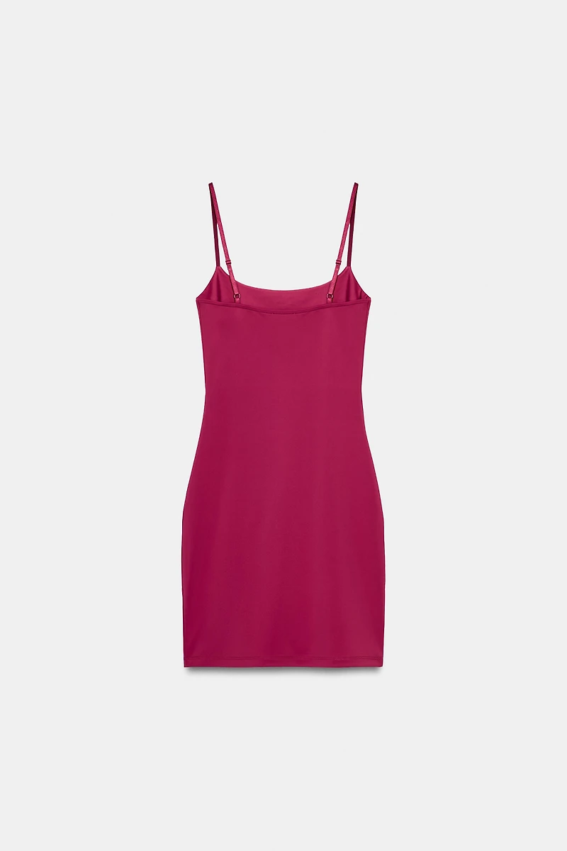ROBE À BRETELLES EN MÉLANGE DE POLYAMIDE