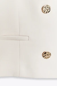 DOUBLE BREASTED SHORT BLAZER