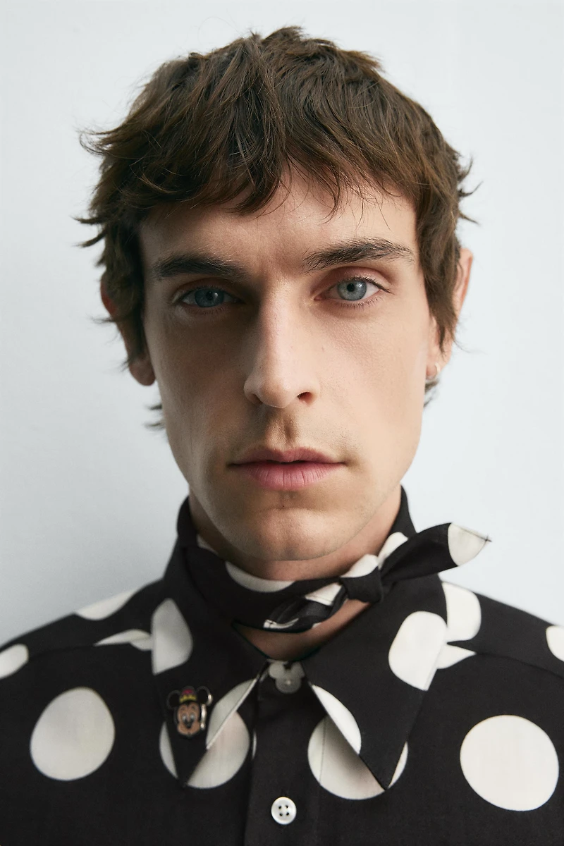 POLKA DOT SHIRT HARRY LAMBERT FOR ZARA X DISNEY