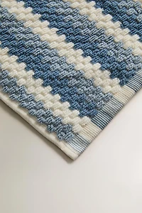 SERVIETTE DE BAIN JACQUARD GÉOMÉTRIQUE