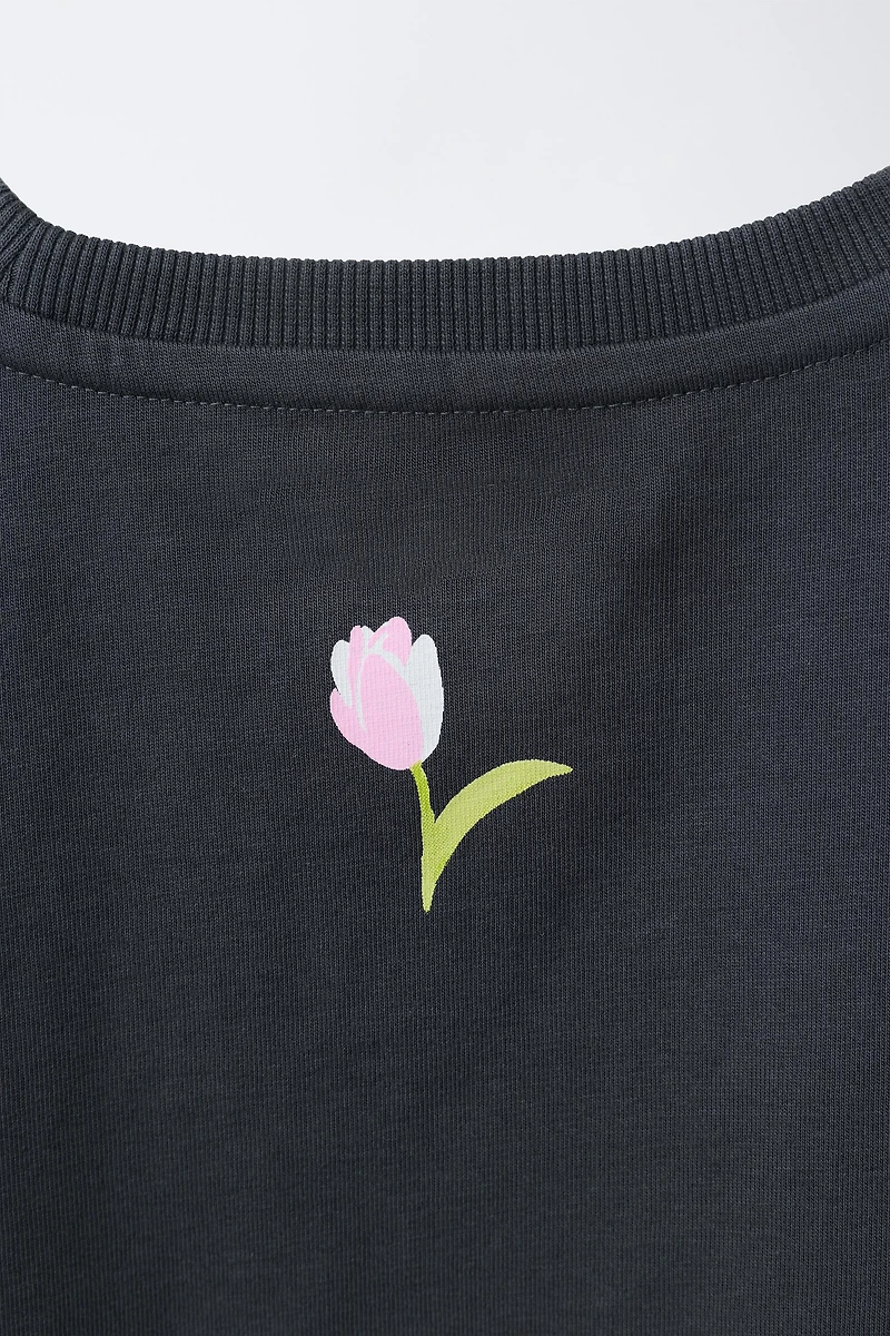 FLORAL PRINT T-SHIRT