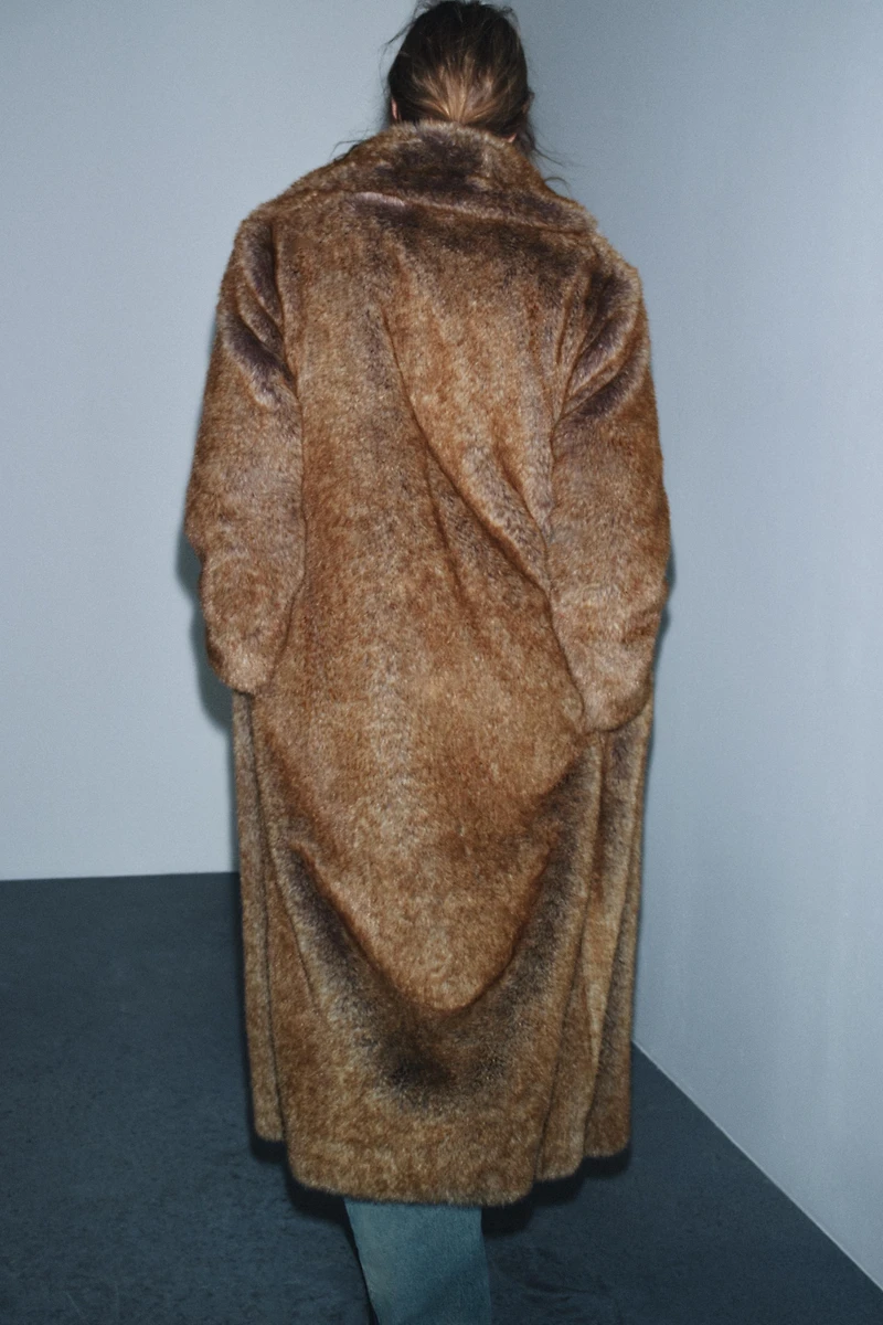 FAUX FUR COAT ZW COLLECTION LIMITED EDITION