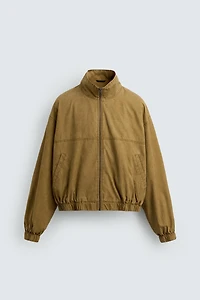 BLOUSON DÉLAVÉ COUPE COURTE