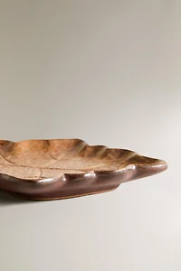 STONEWARE LEAF PLATE