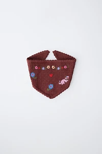 KNIT BANDANA EMBROIDERED SISSEL EDELBO X ZARA KIDS