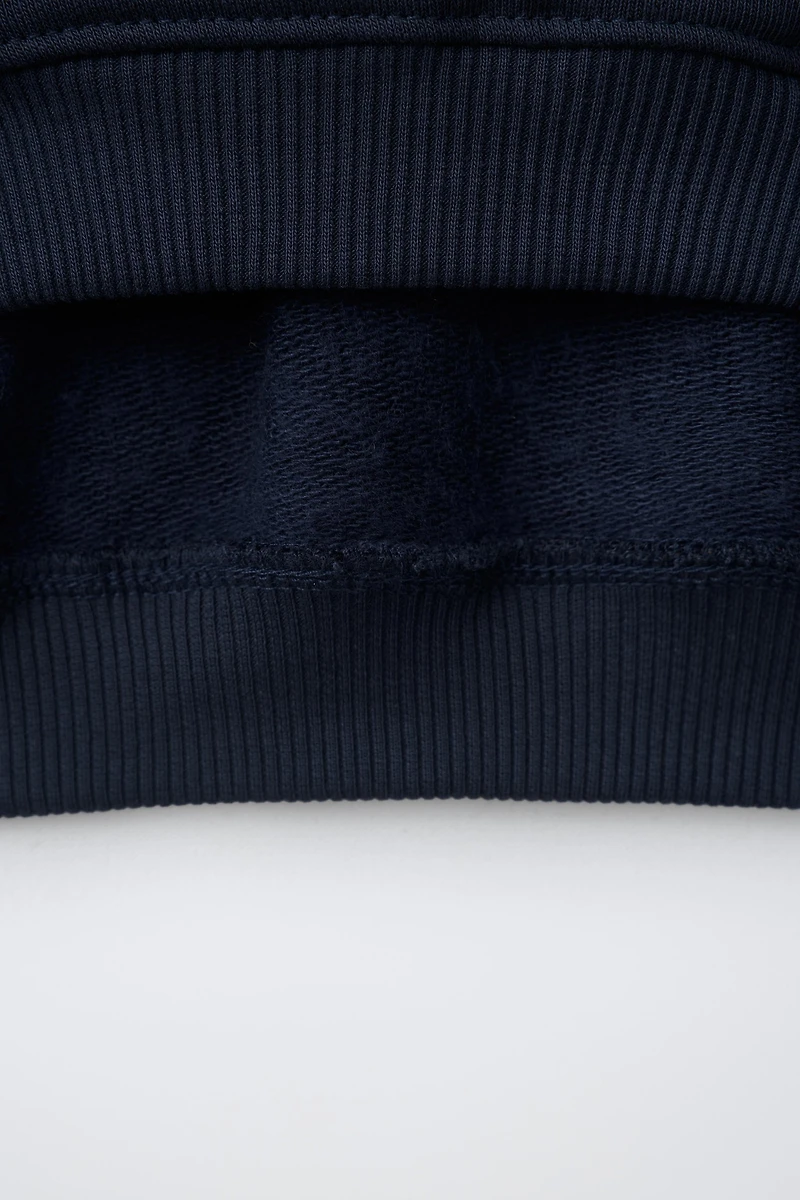 SWEAT UNI CÔTELÉ