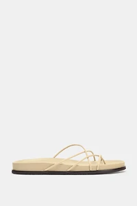 CROSSED STRAP SANDALS
