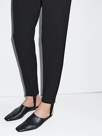 100% cotton trousers with elasticated hems