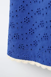 EMBROIDERED SHIFFLY LACE DRESS