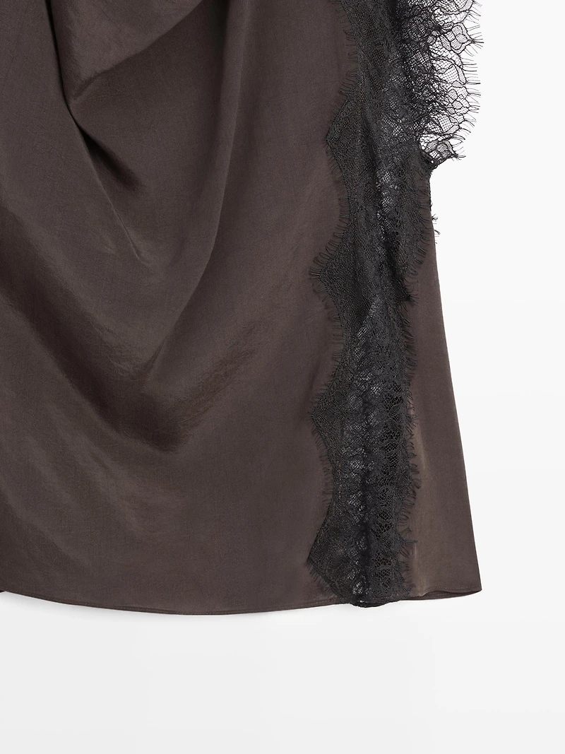 Camisole top with lace detail