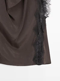 Camisole top with lace detail