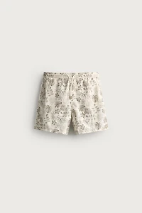 MAILLOT DE BAIN LONG À IMPRIMÉ FLORAL