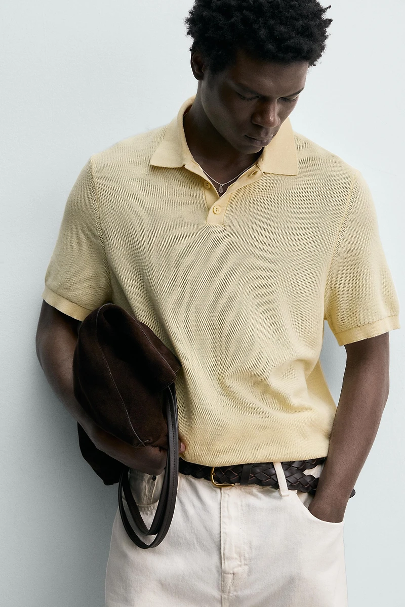 REGULAR FIT PIQUÉ KNIT POLO