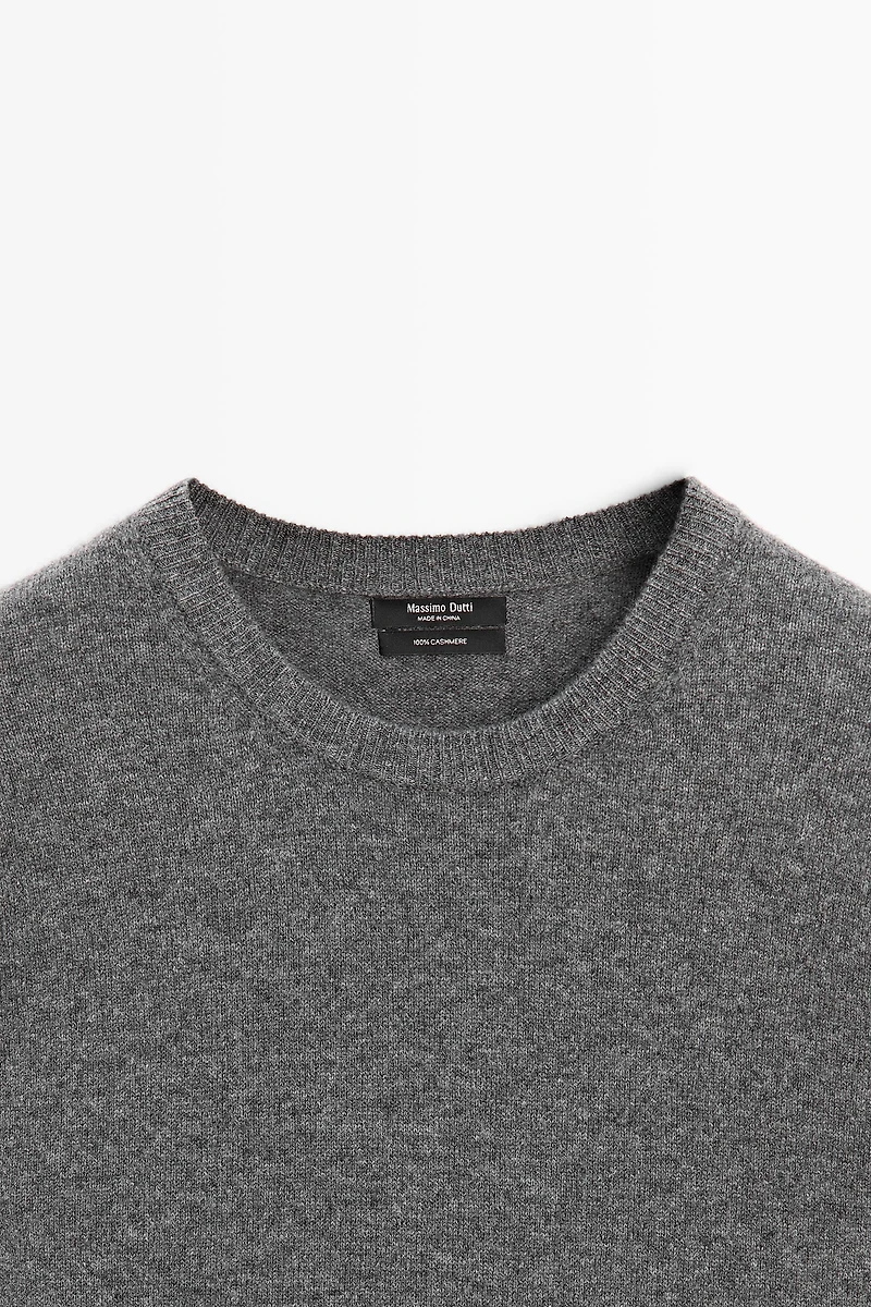 100% cashmere long sleeve sweater