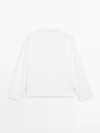 Long sleeve cotton sweatshirt