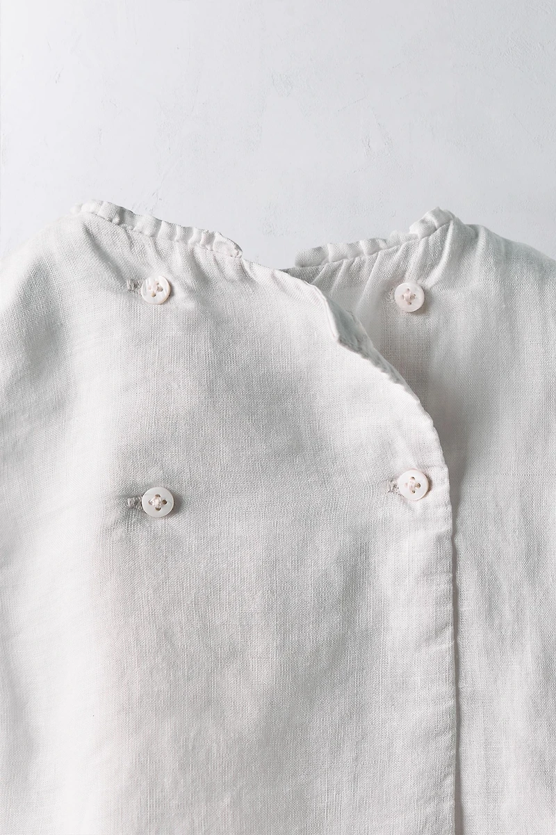 1-24 MOIS/ ENSEMBLE BLOUSE ET CULOTTE 100 % RAMIE ÉDITION LIMITÉE