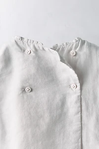 1-24 MOIS/ ENSEMBLE BLOUSE ET CULOTTE 100 % RAMIE ÉDITION LIMITÉE