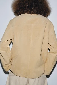 VESTE EN CUIR DAIM ZW COLLECTION LIMITED EDITION