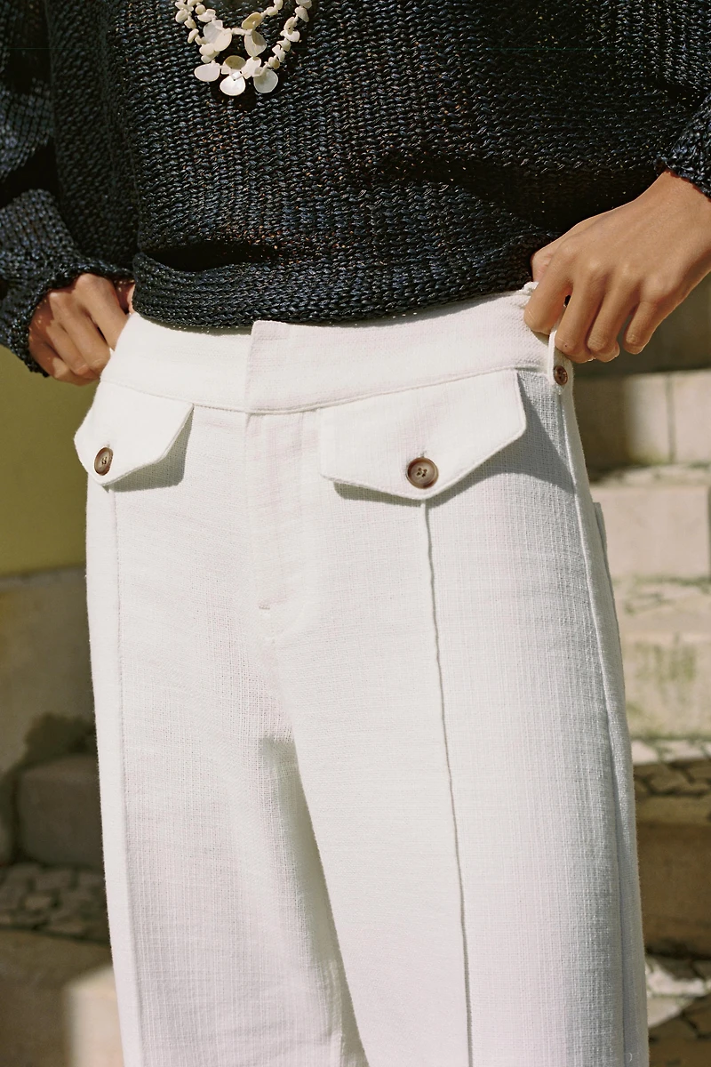 RUSTIC WEAVE CULOTTES