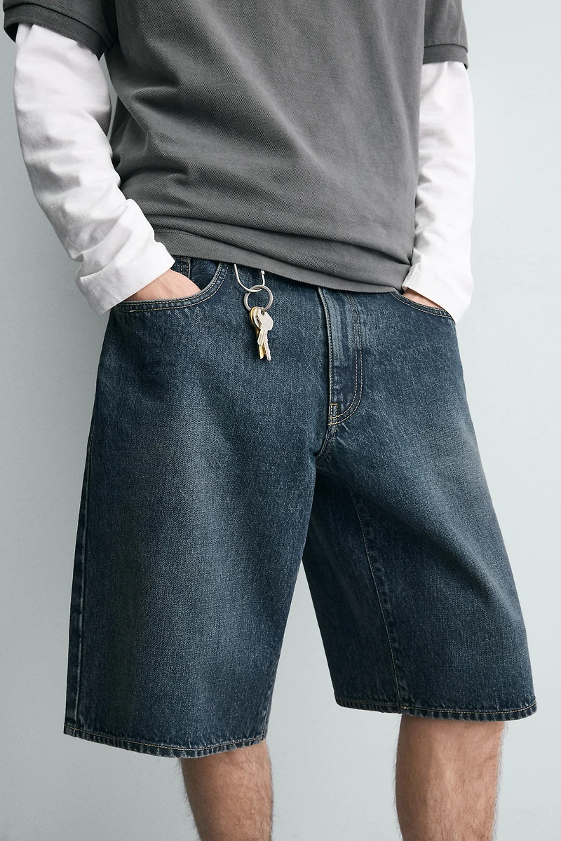 BAGGY FIT DENIM SHORTS