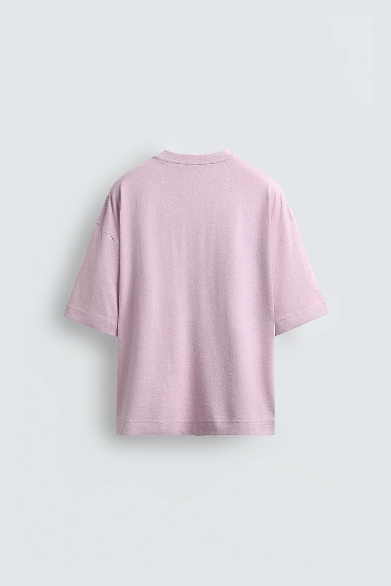 T-SHIRT COUPE DÉCONTRACTÉE AVEC POCHE