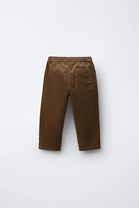 LINED FINE-WALED CORDUROY PANTS