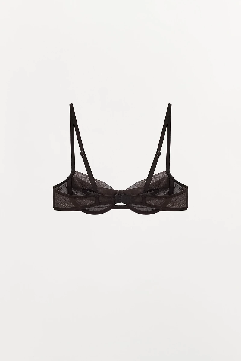 COMBINATION PLEATED UNDERWIRE BRA