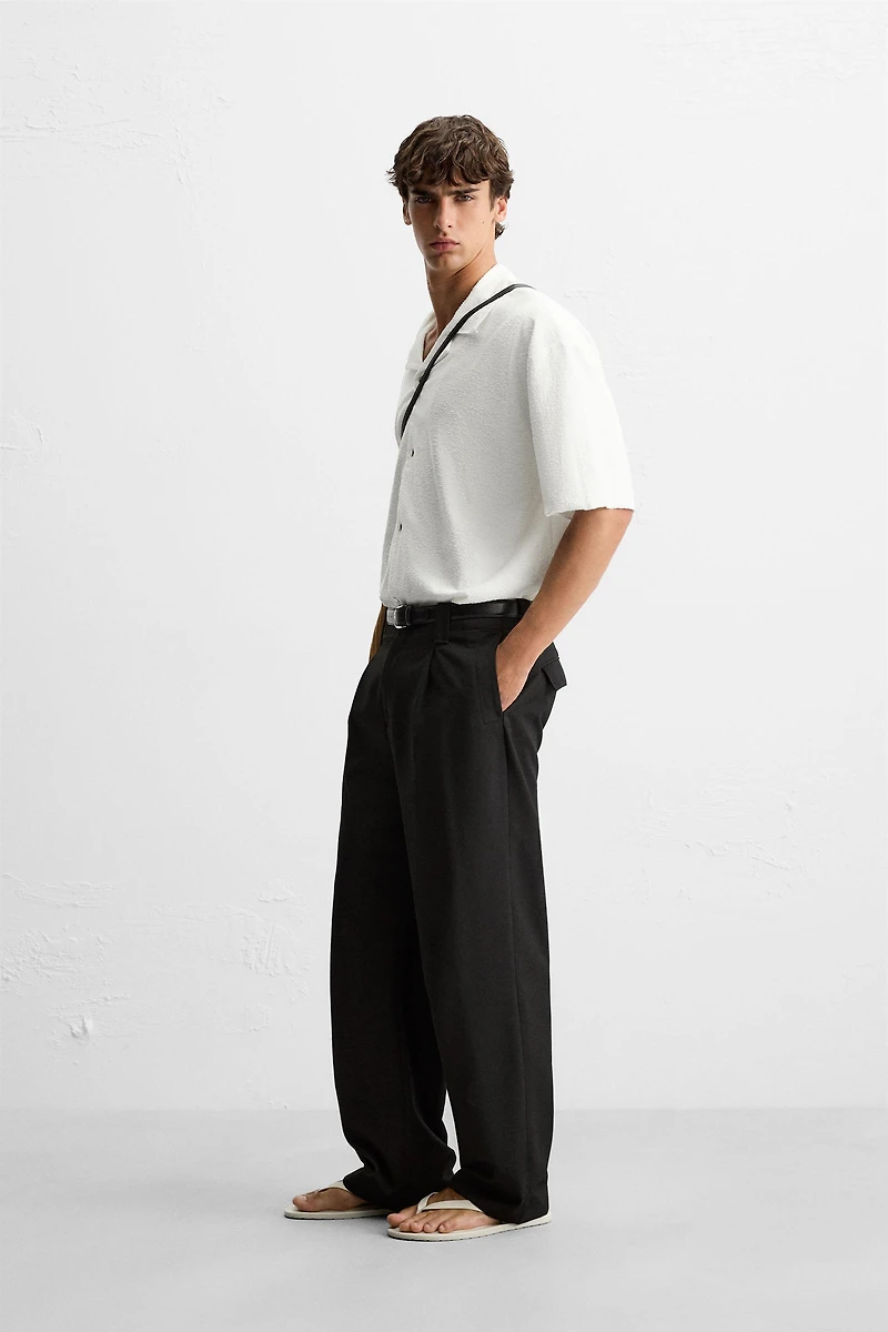 RELAXED FIT TEXTURED SHIRT