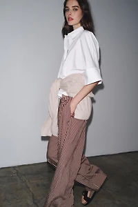ZW COLLECTION STRIPED FLOWY PANTS