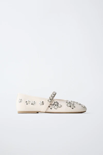 RHINESTONE BALLET FLATS
