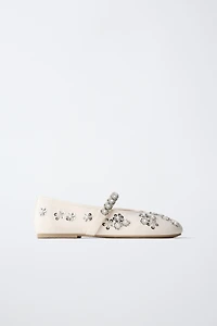 RHINESTONE BALLET FLATS