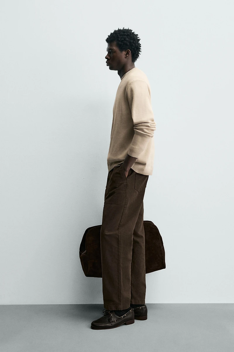TEXTURED COTTON JUMPER