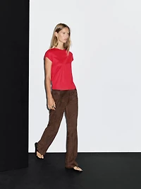 T-shirt à manches courtes 100 % coton mercerisé