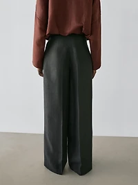 Pantalon de tailleur fluide en lin