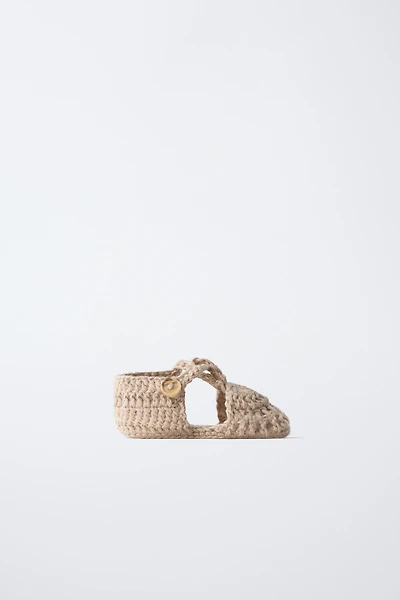 COTTON KNIT SANDALS