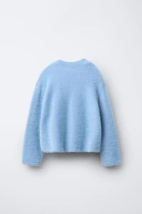 HAIR EFFECT KNIT SWEATER