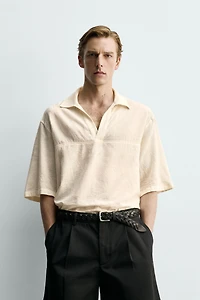 COTTON VISCOSE BLEND POLO SHIRT