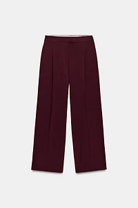 HIGH-WAISTED WIDE-LEG PANTS
