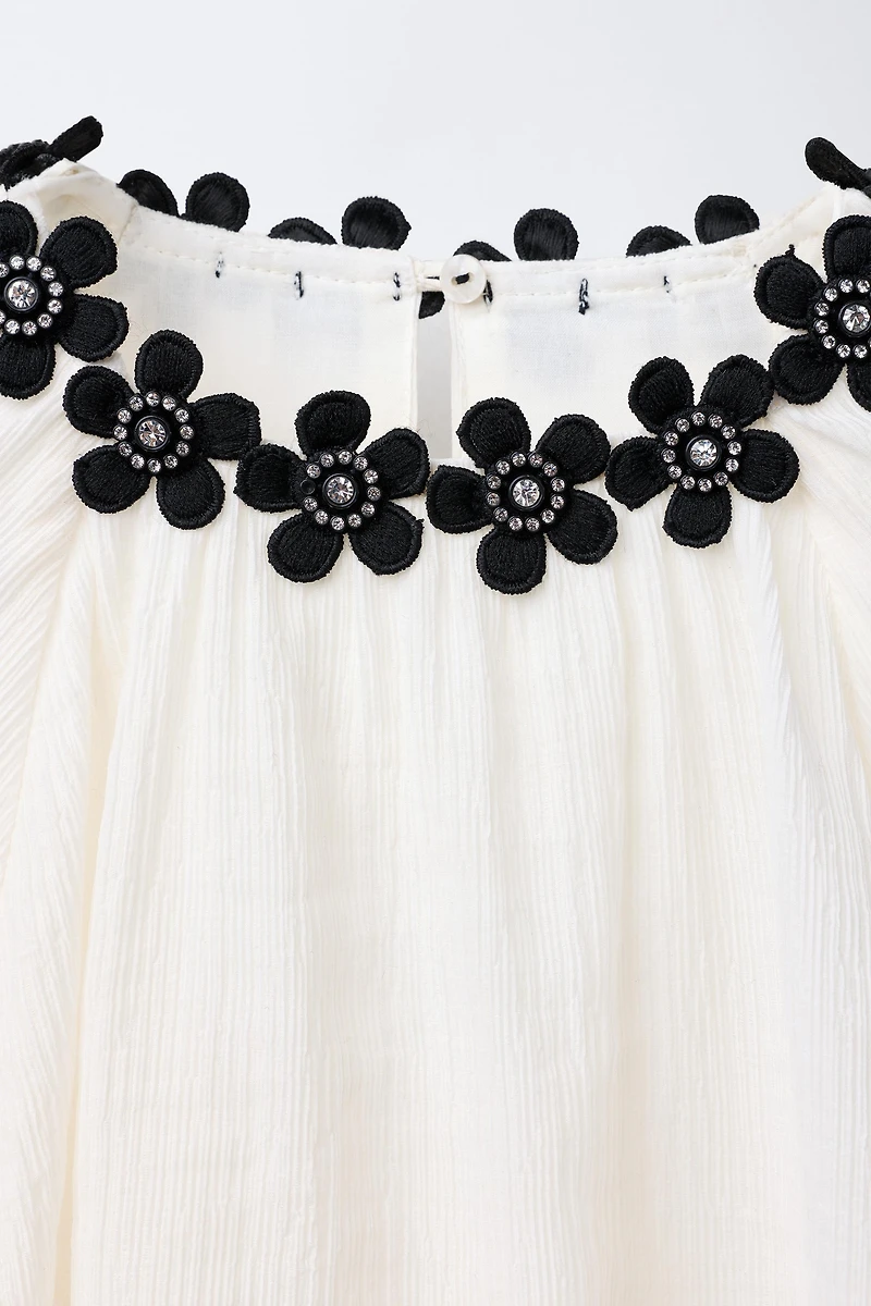 FLOWY JEWEL FLOWER DRESS