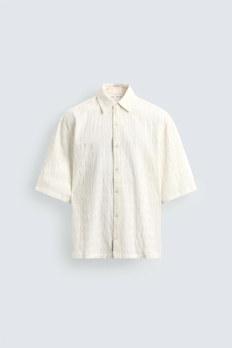 CHEMISE RELAXED FIT EFFET FROISSÉ