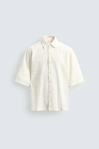 CHEMISE RELAXED FIT EFFET FROISSÉ