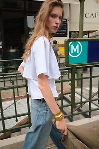 CHEMISE EN POPELINE DOUBLE ÉPAISSEUR