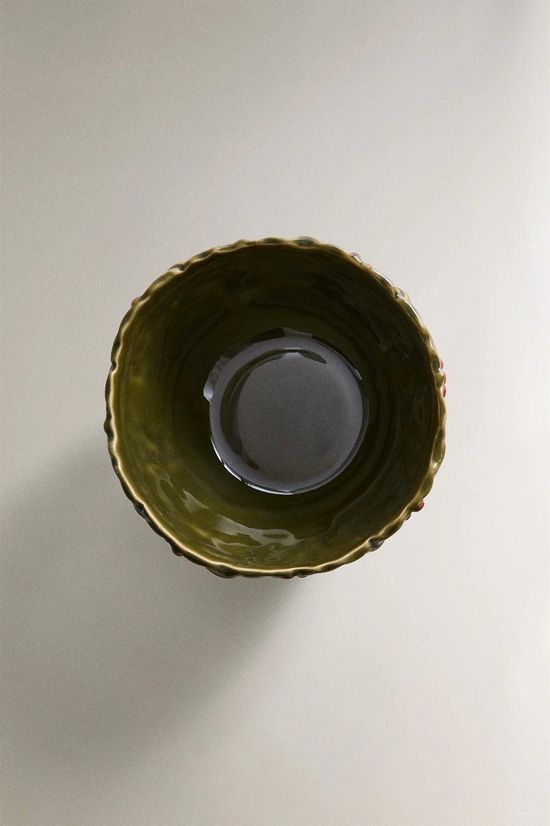 CHRISTMAS HOLLY PORCELAIN BOWL