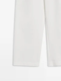 Pantalon à pinces en coton