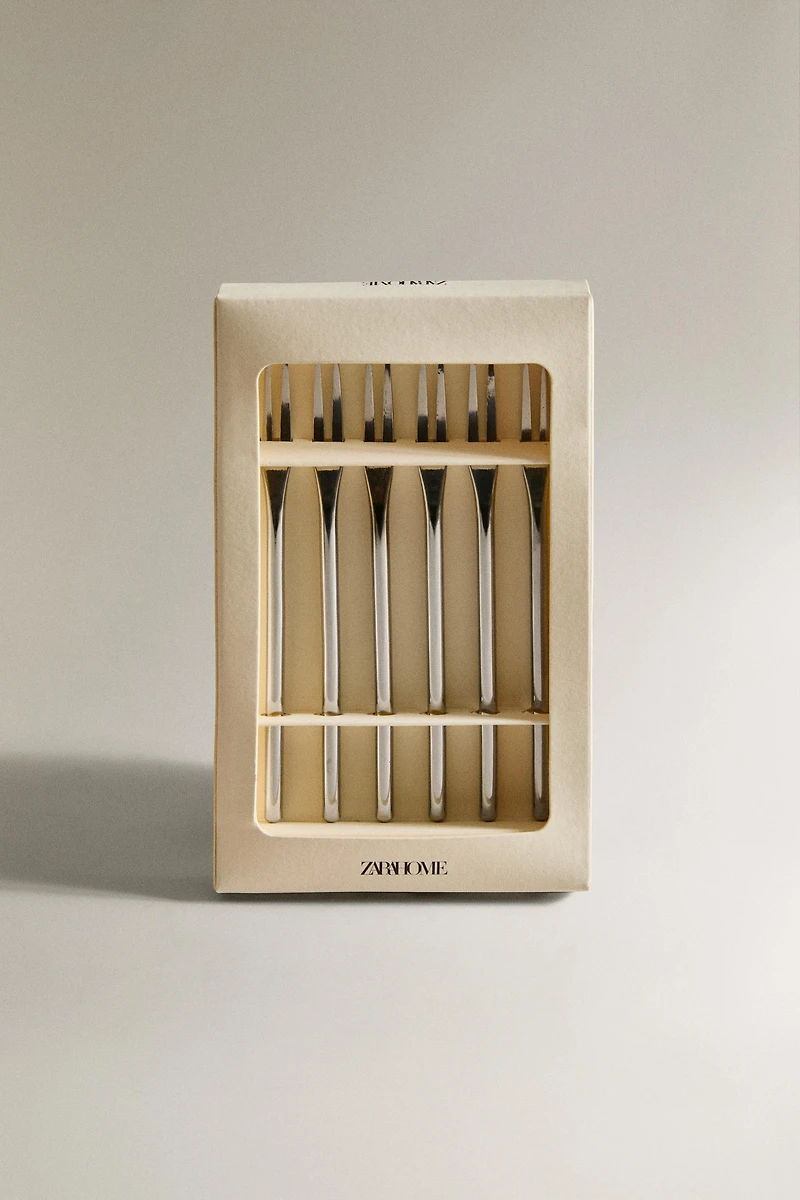 STEEL FORK SET (PACK OF 6)
