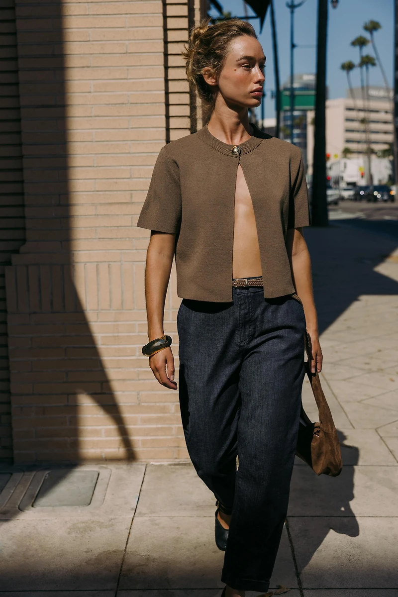 PANTALON Z1975 CHINO DENIM CEINTURE TRESSÉE