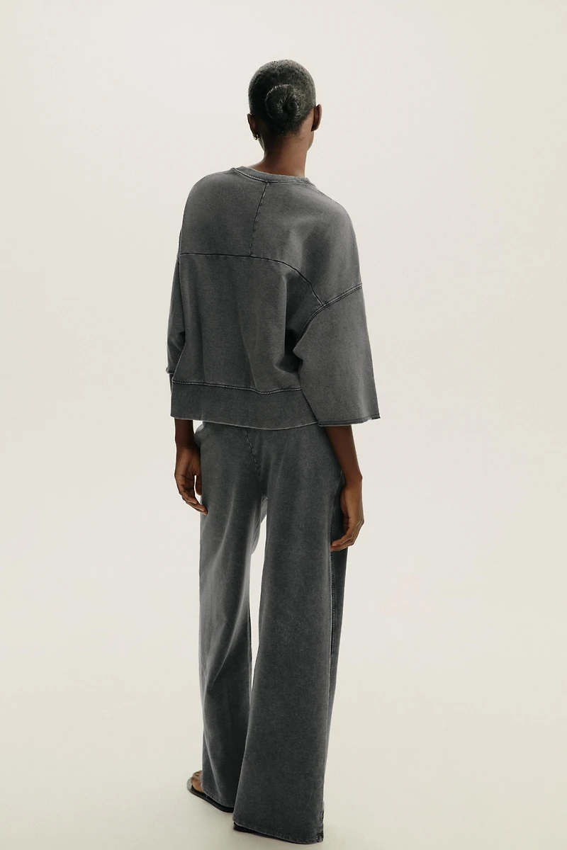 WASHED EFFECT PANTS