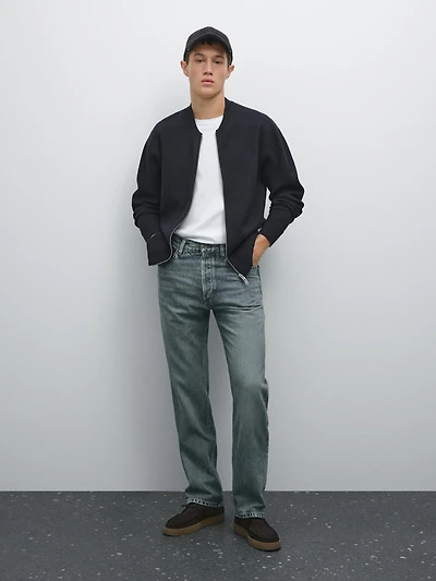 Cardigan style bomber