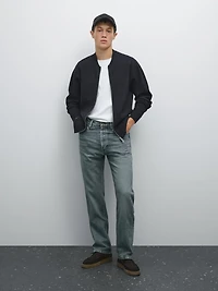 Cardigan style bomber