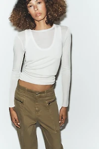 TOP EN MAILLE DOUBLE